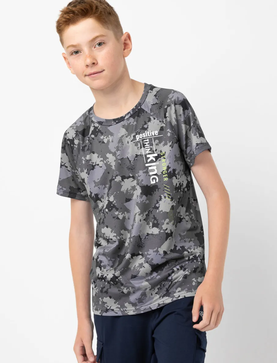 Printed Camo Sports T-shirt