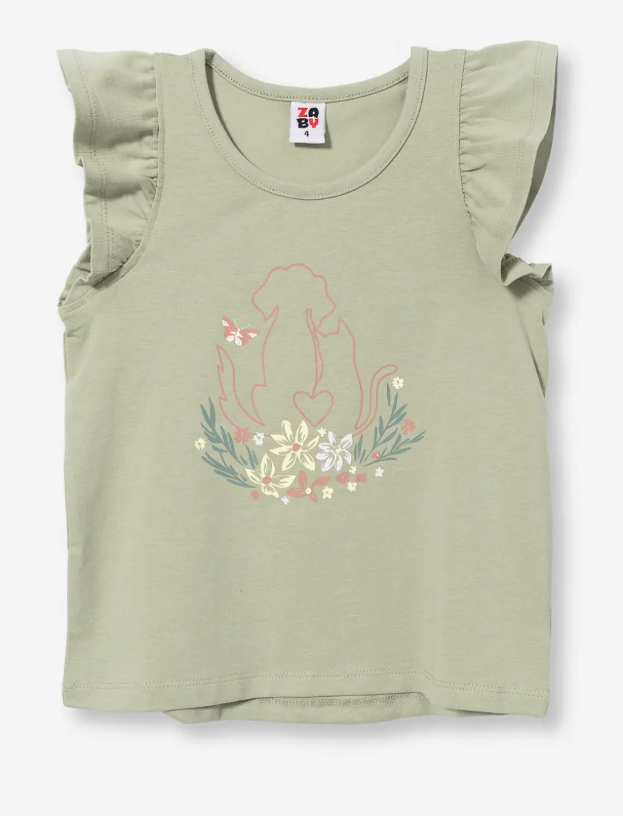 Printed Crew Neck T-Shirt