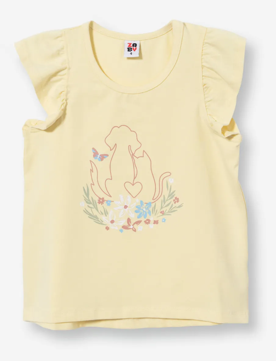 Printed Crew Neck T-Shirt