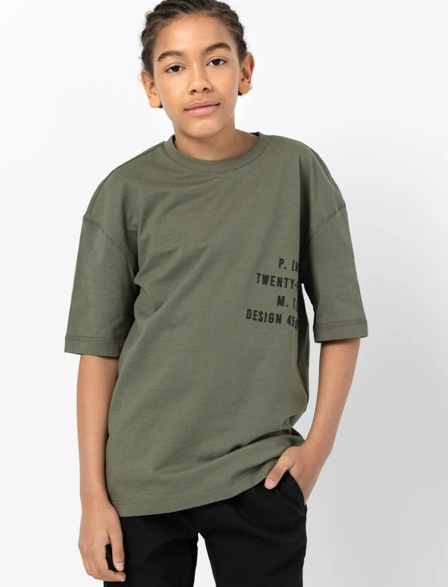 Printed Crew Neck T-Shirt