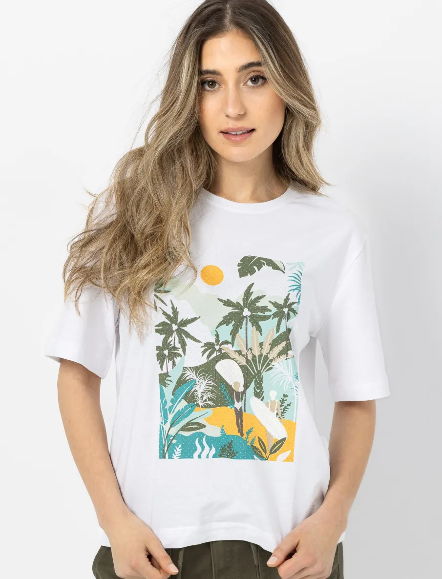 Printed Crew Neck T-Shirt