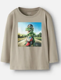 Printed Crew Neck T-shirt - Little Boy