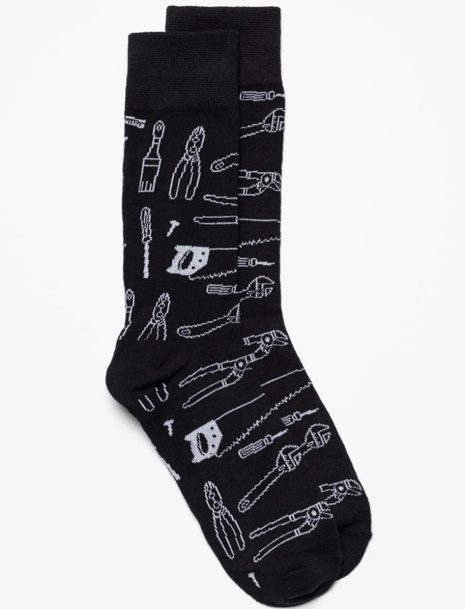 Printed Crew Socks