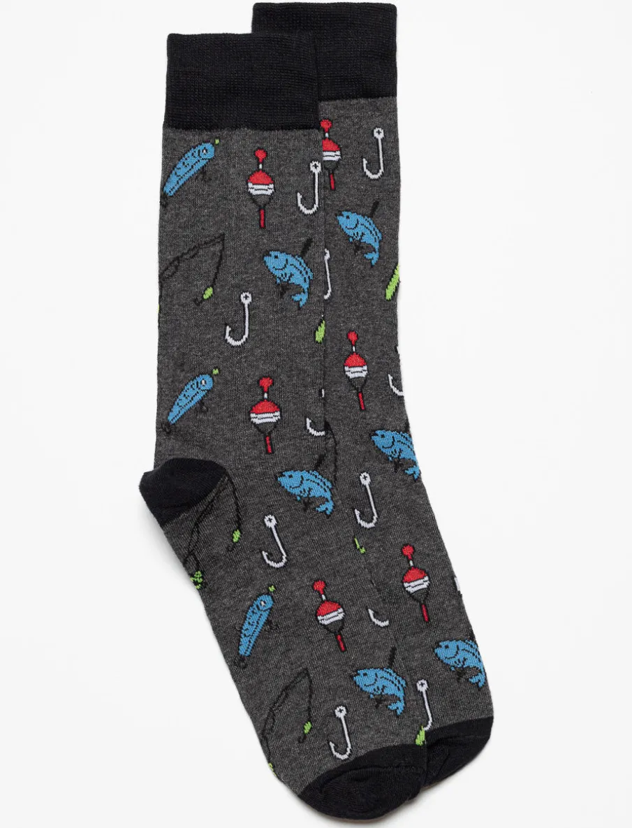 Printed Crew Socks