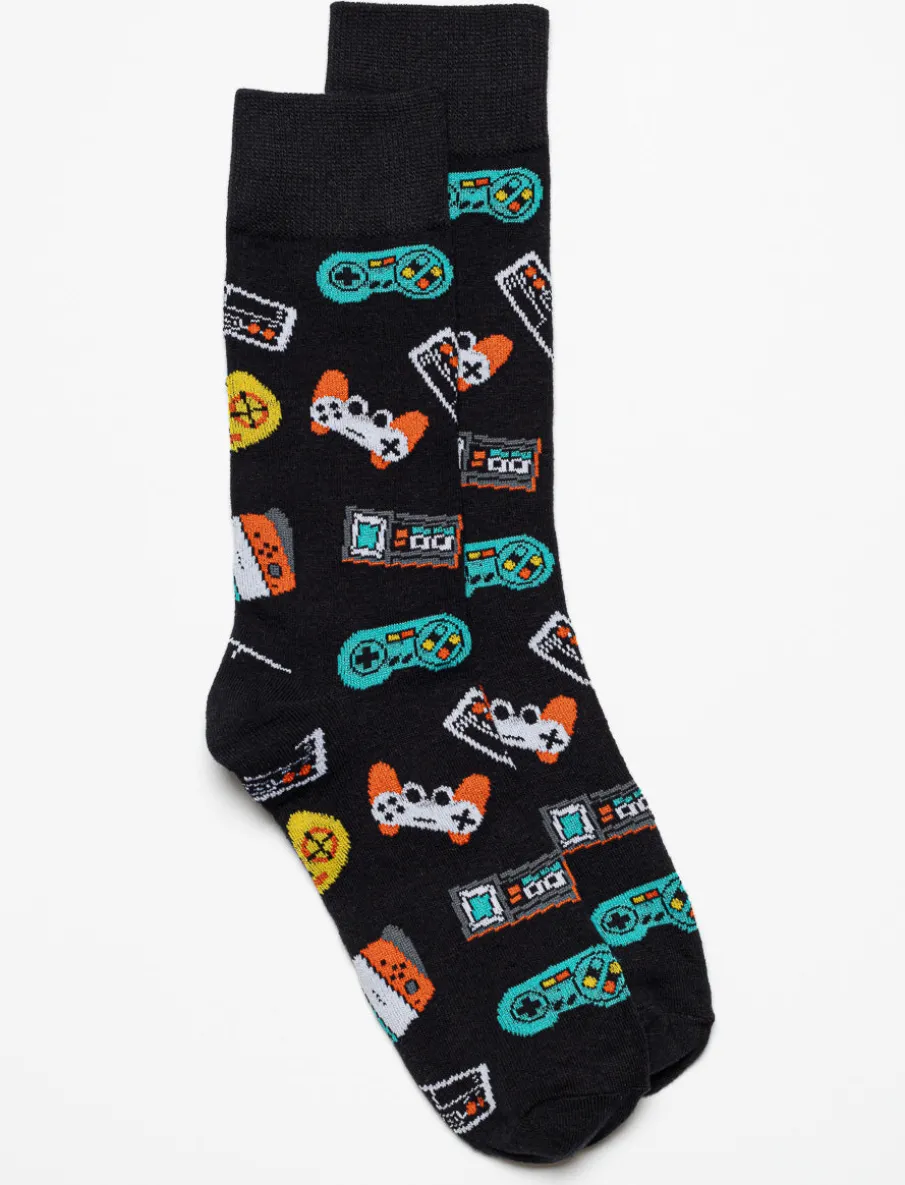 Printed Crew Socks