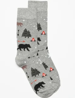 Printed Crew Socks
