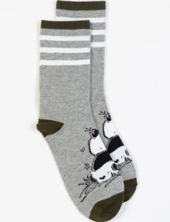 Printed Crew Socks