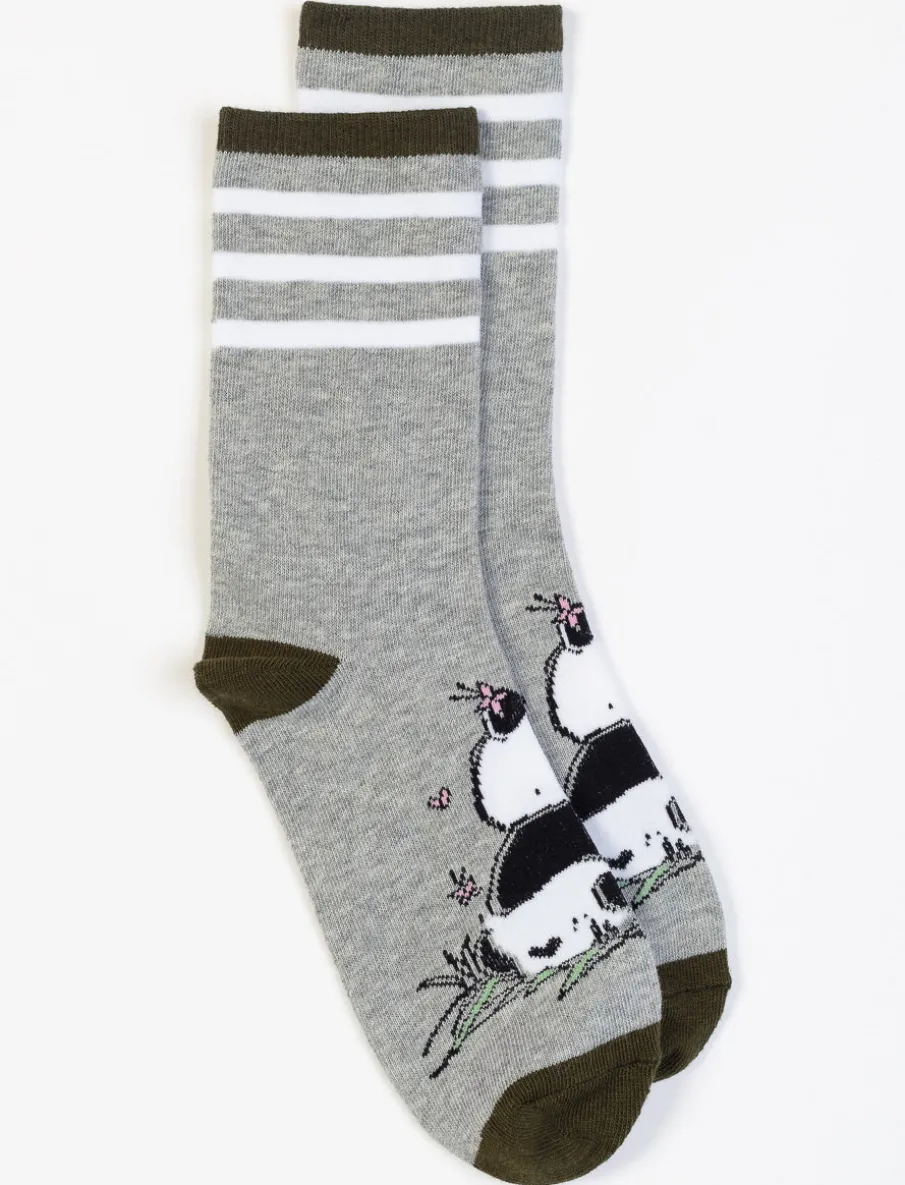 Printed Crew Socks