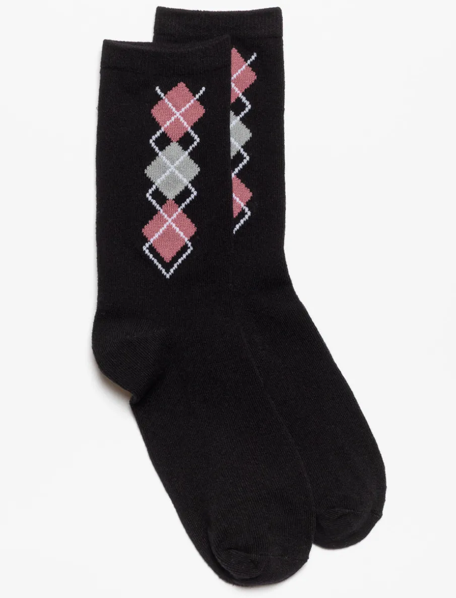Printed Crew Socks