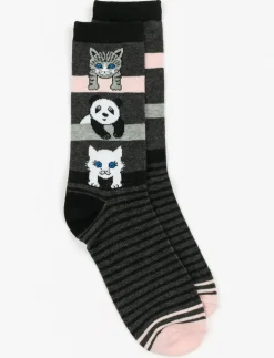 Printed Crew Socks