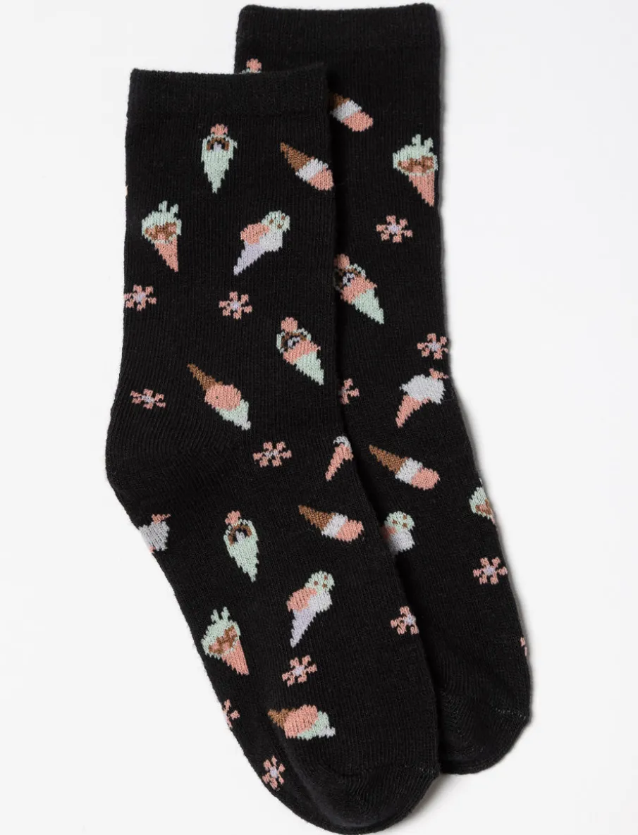 Printed Crew Socks