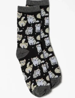 Printed Crew Socks