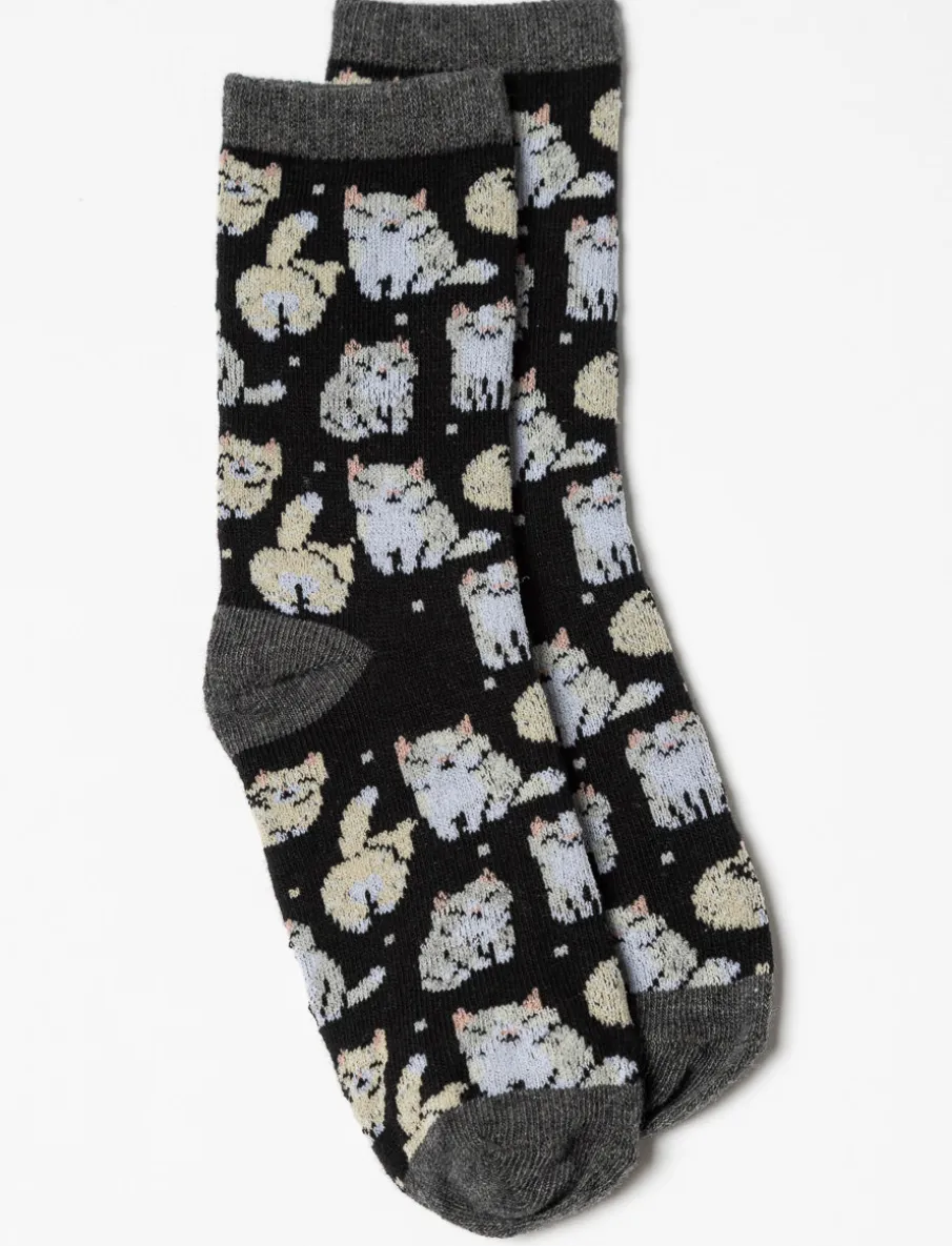 Printed Crew Socks