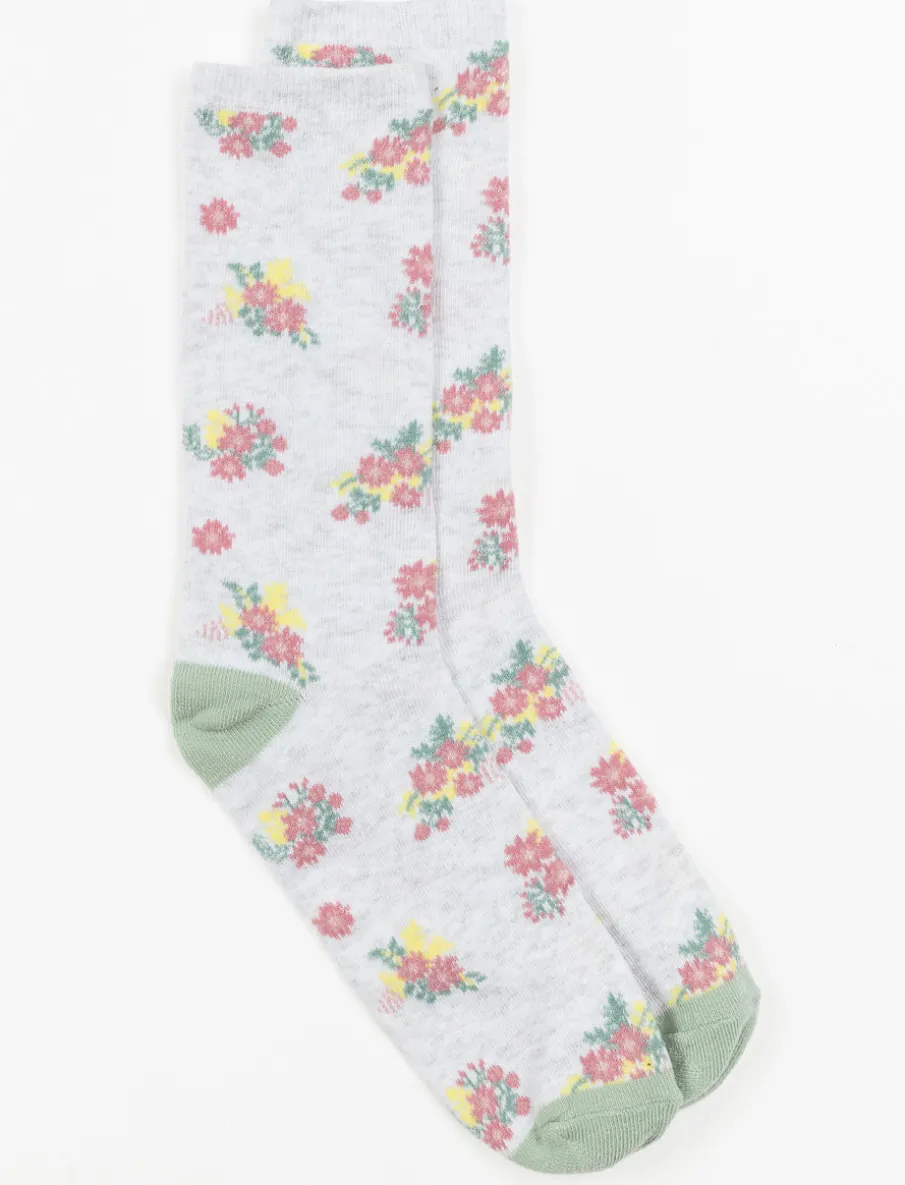 Printed Crew Socks