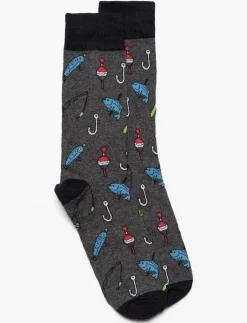 Printed Crew Socks