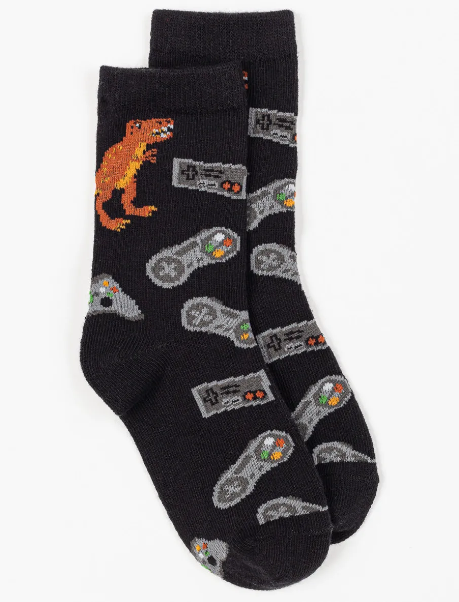 Printed Crew Socks