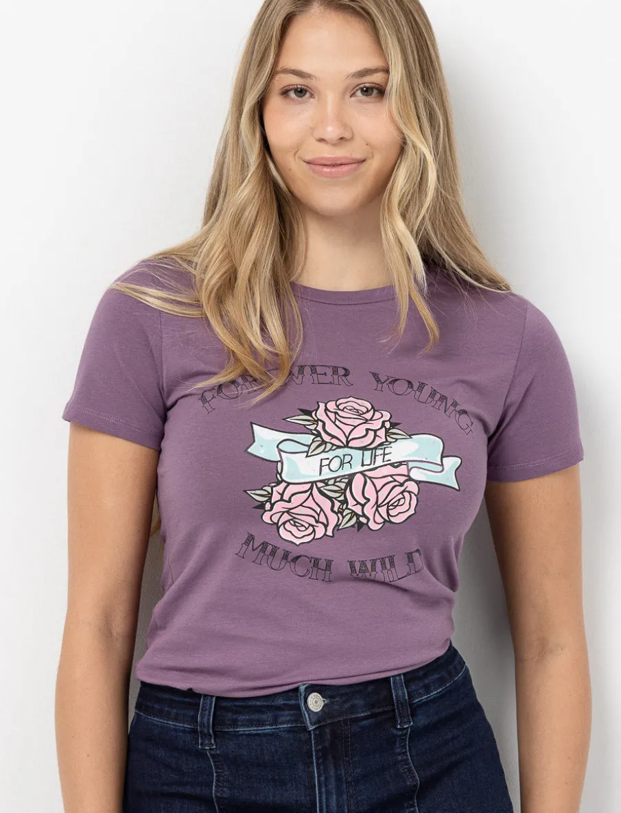 Printed Crew-neck T-shirt
