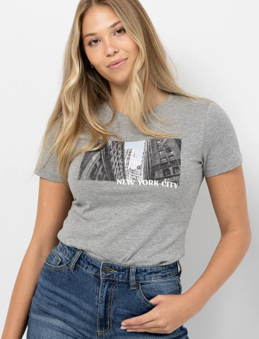 Printed Crew-neck T-shirt