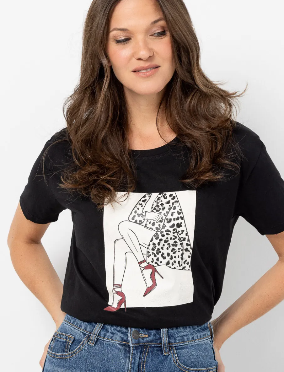 Printed Crew-neck T-shirt