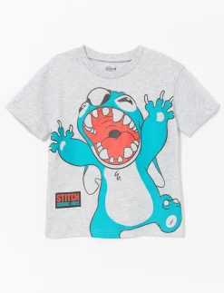 Printed Crew-neck T-shirt - Stitch