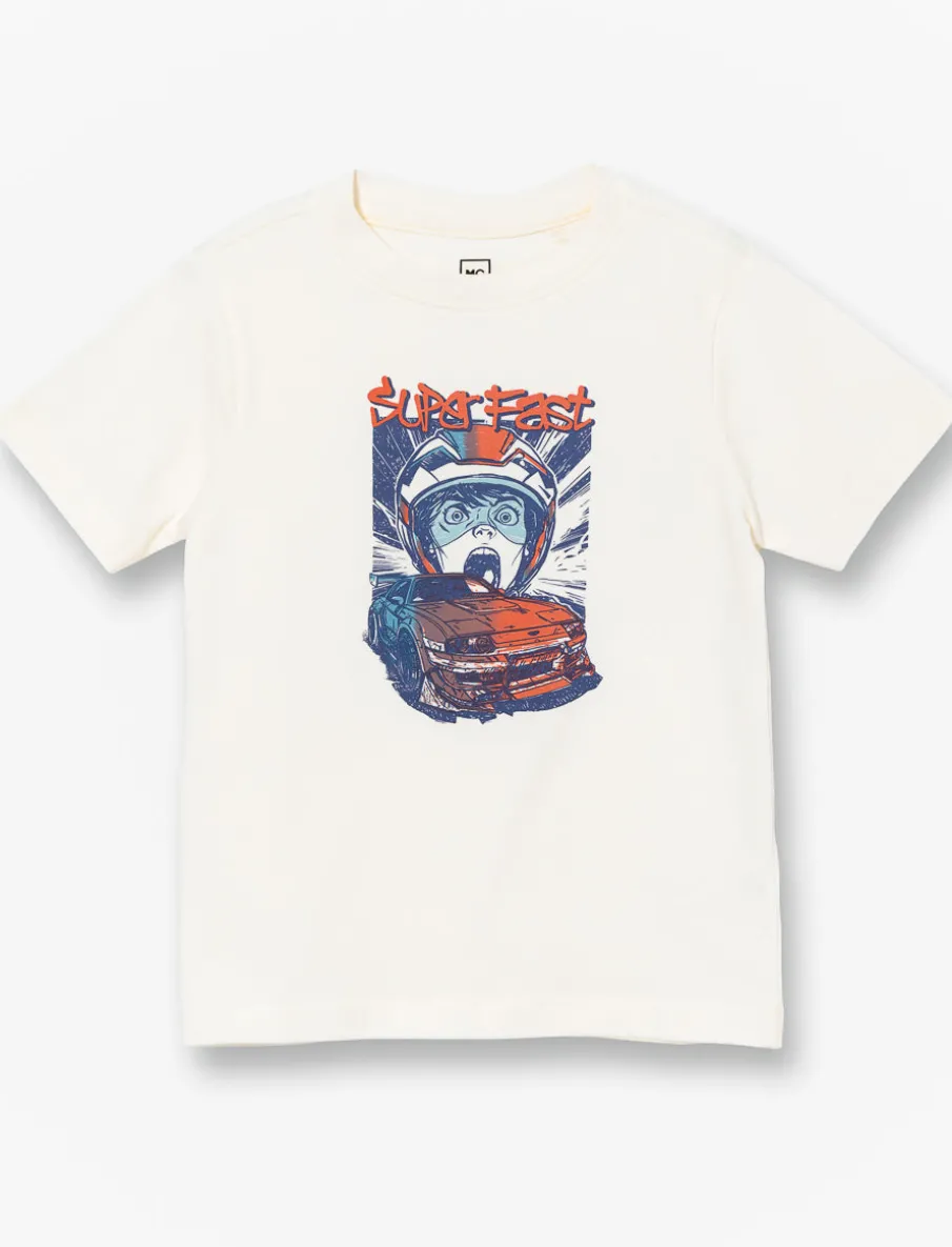 Printed Crew-neck T-shirt - Little Boy