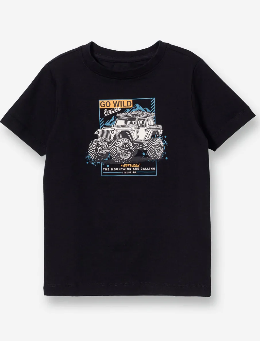 Printed Crew-neck T-shirt - Little Boy