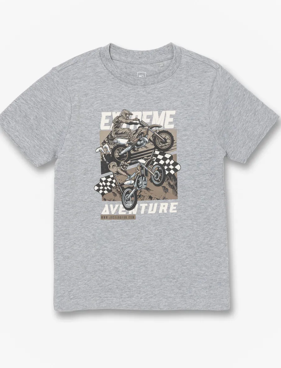 Printed Crew-neck T-shirt - Little Boy