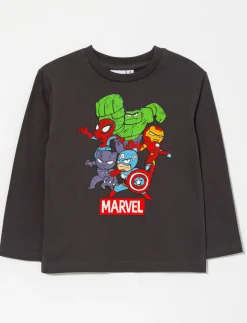Printed Crew-neck T-shirt - Marvel
