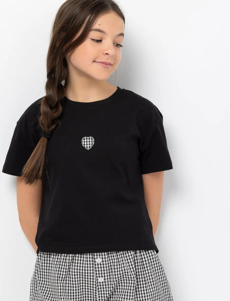 Printed Crew-Neck T-Shirt - Teen Girls
