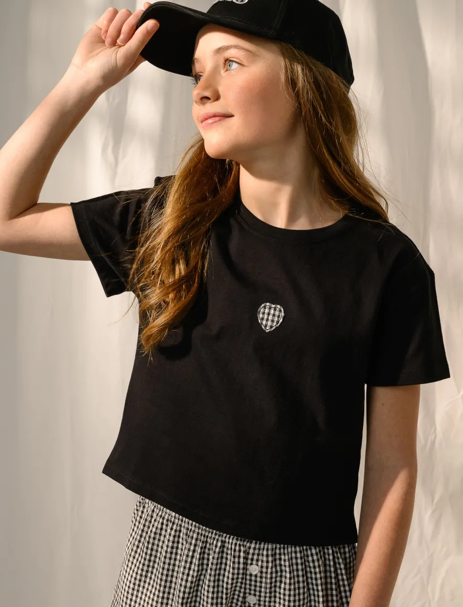 Printed Crew-Neck T-Shirt - Teen Girls