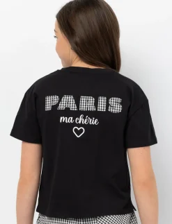 Printed Crew-Neck T-Shirt - Teen Girls