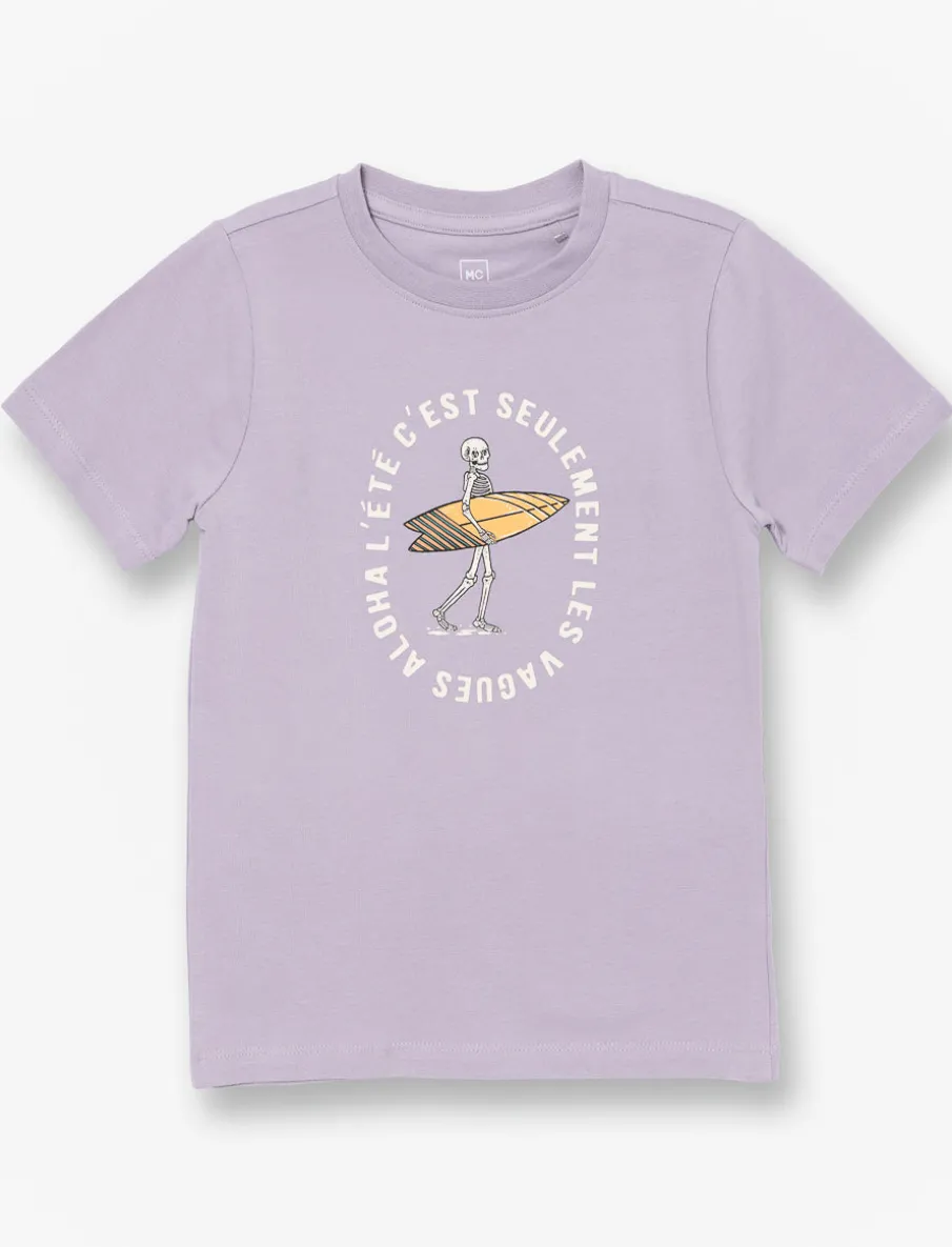 Printed Crew-neck T-shirt - Little Boy