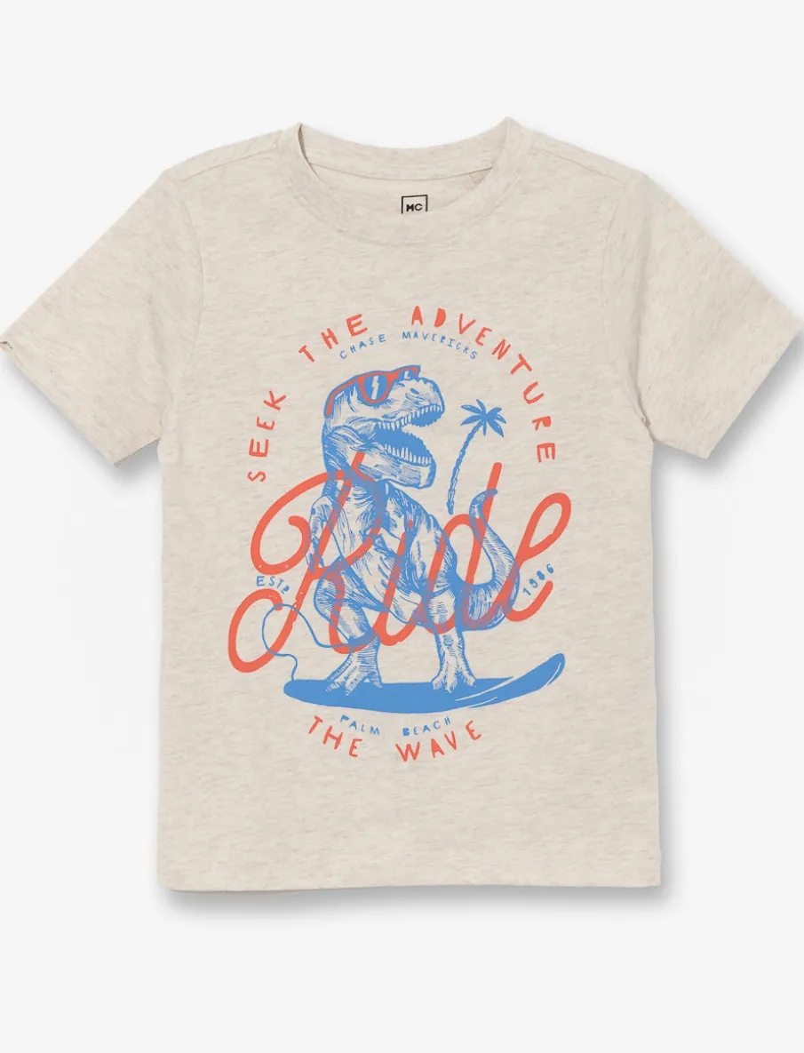 Printed Crew-neck T-shirt - Little Boy