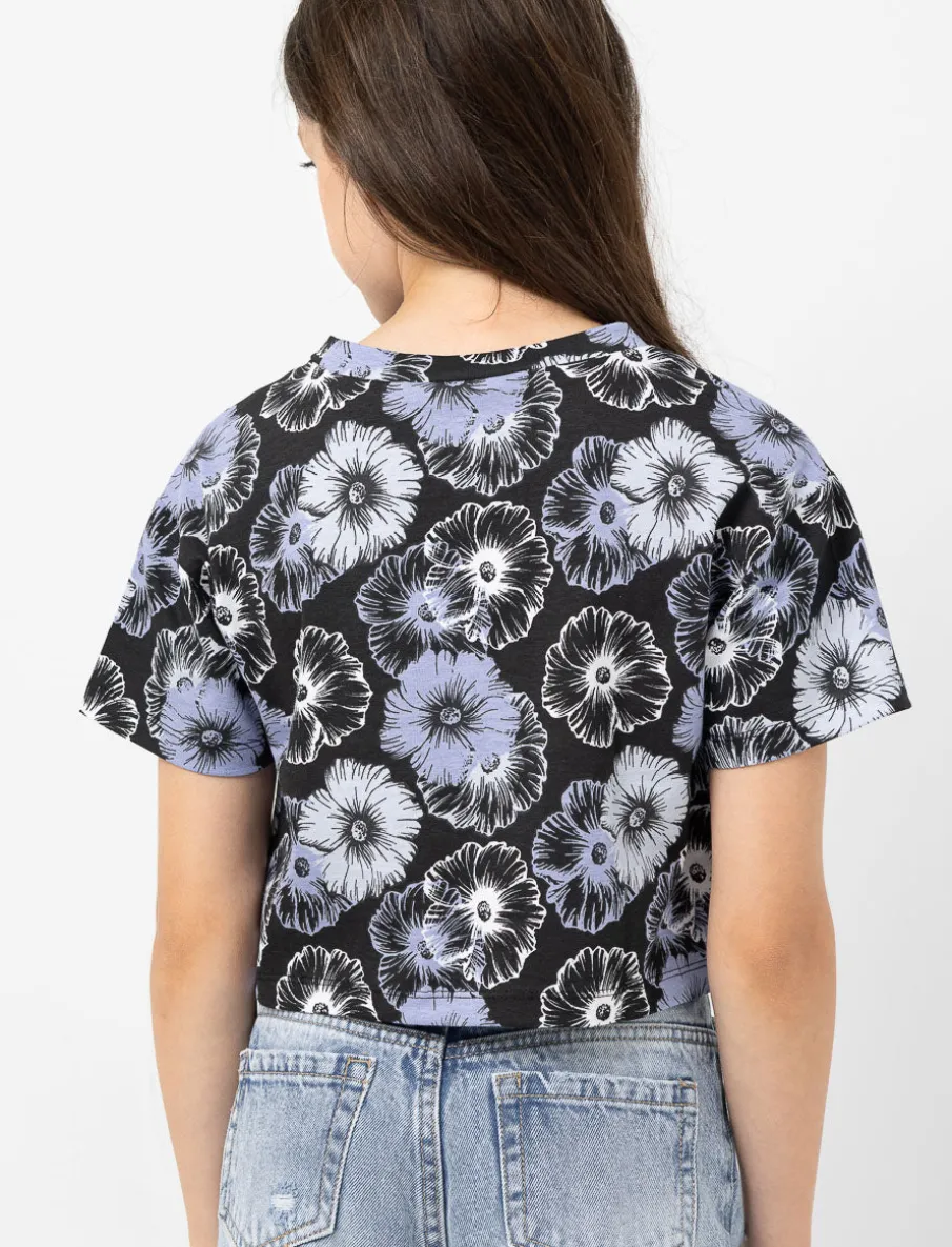 Printed Cropped T-shirt