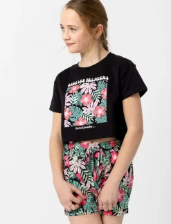 Printed Cropped T-shirt