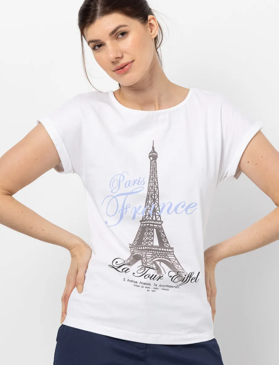 Printed Dolman Sleeve T-shirt
