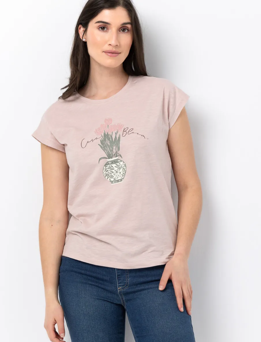 Printed Dolman Sleeve T-Shirt