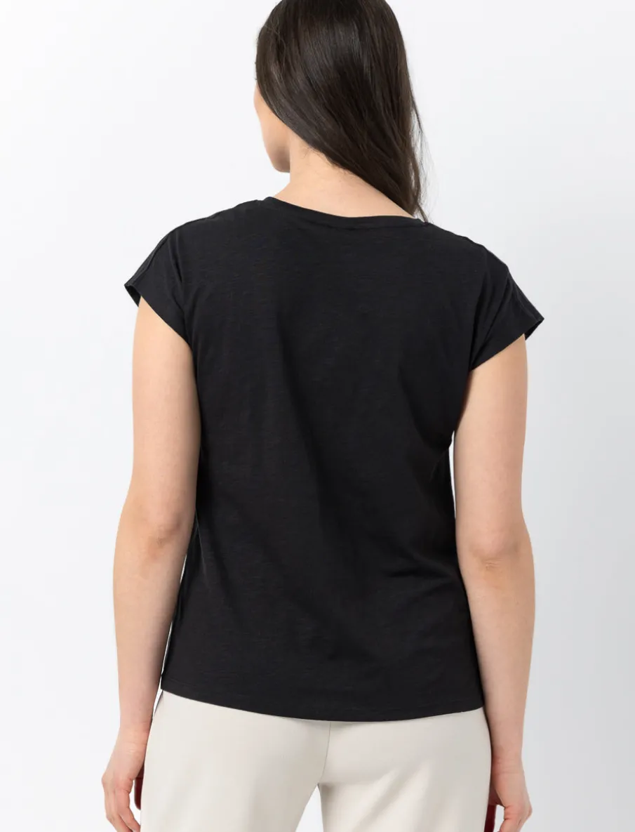 Printed Dolman Sleeve T-Shirt