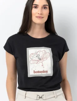 Printed Dolman Sleeve T-Shirt
