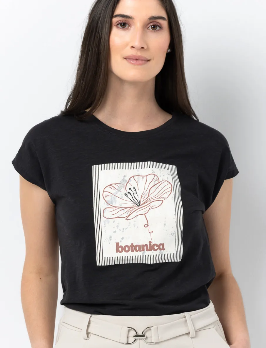 Printed Dolman Sleeve T-Shirt