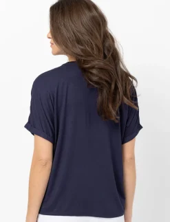 Printed Dolman-sleeve T-shirt