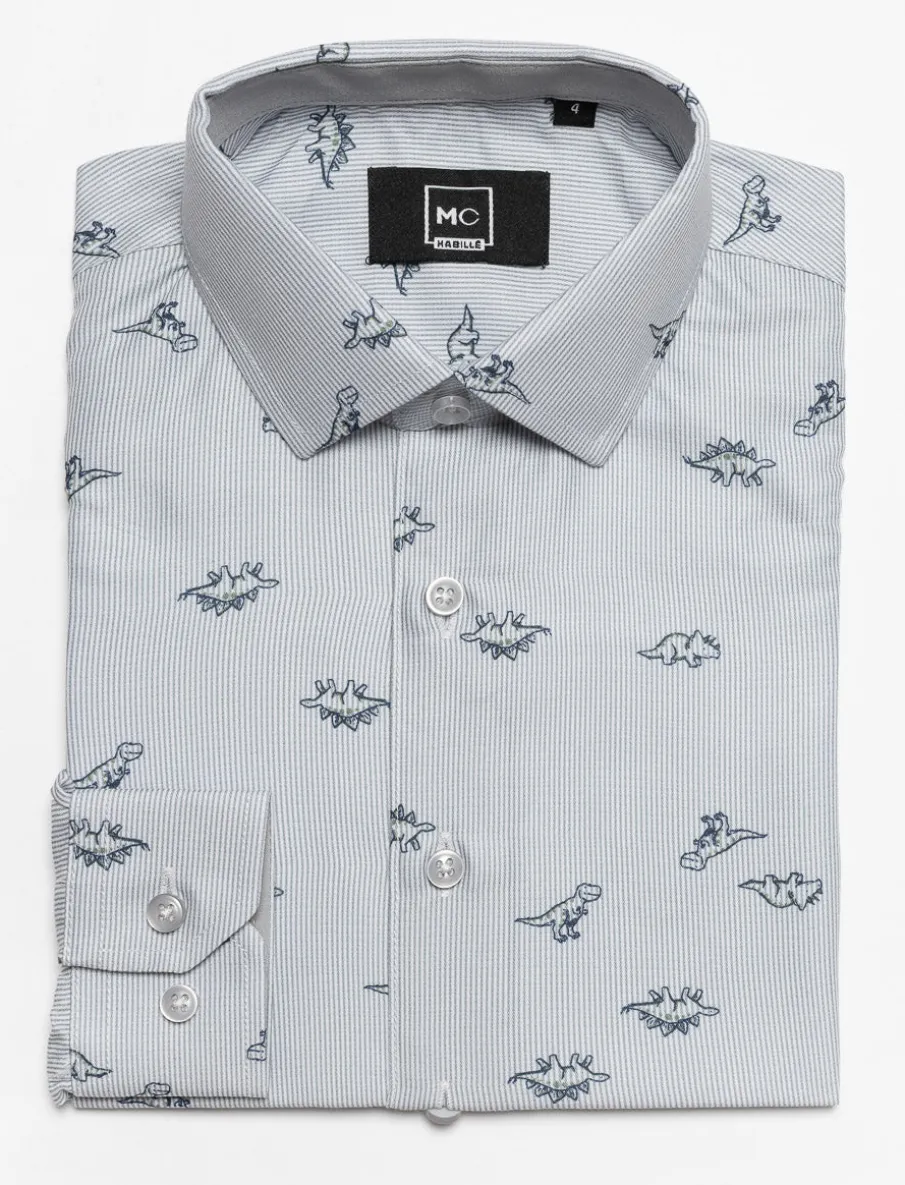 Printed Dress Shirt - Little Boy