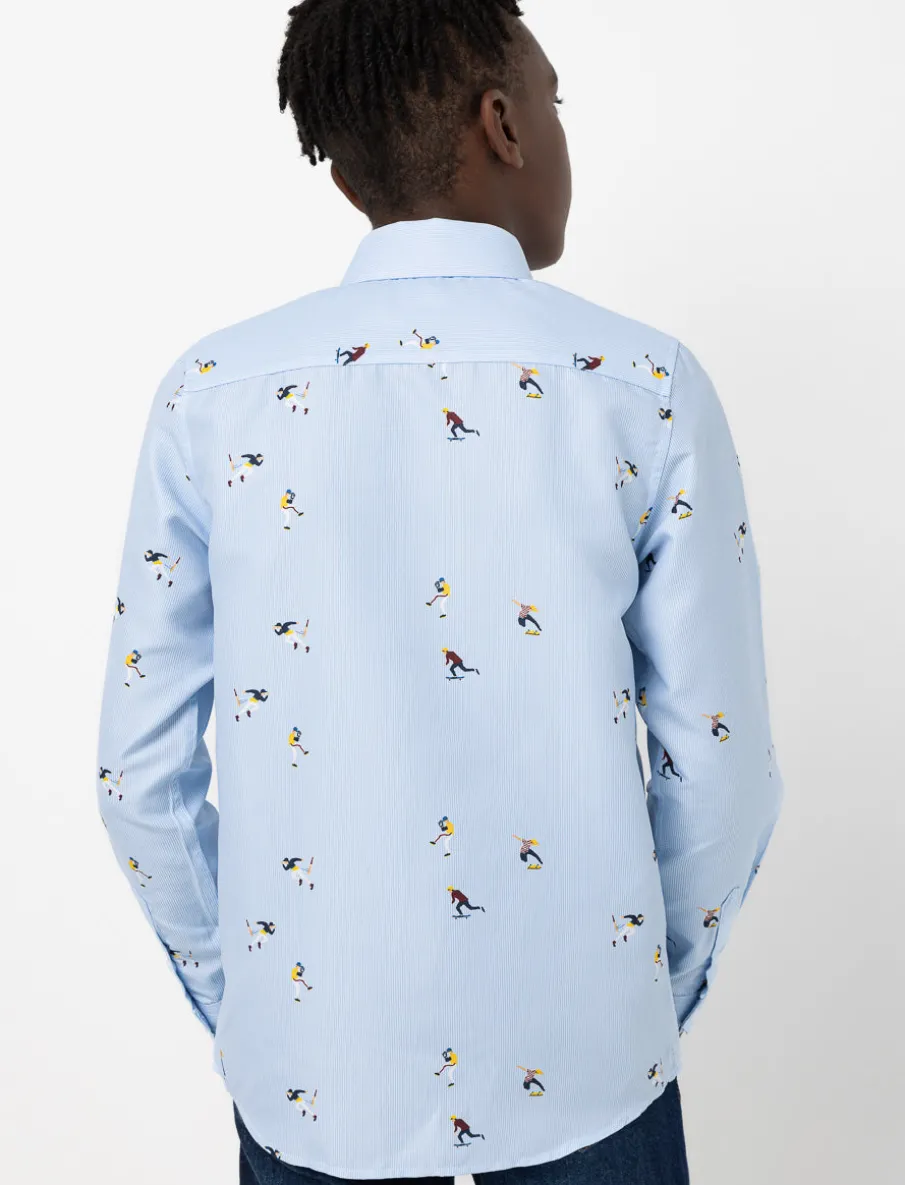 Printed Dress Shirt - Teen Boy