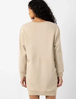 Printed Drop-shoulder Sweater Dress