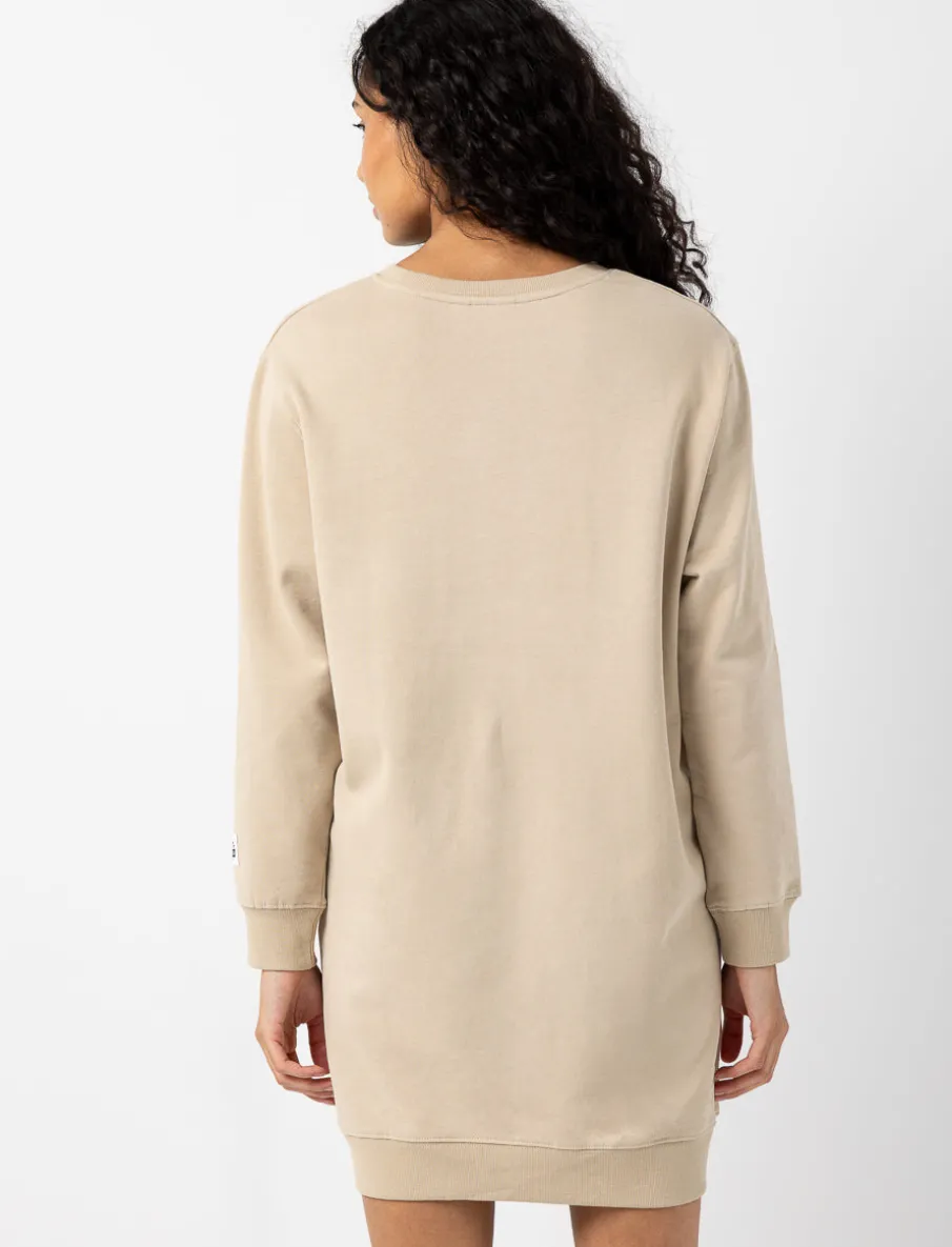 Printed Drop-shoulder Sweater Dress
