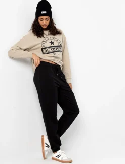 Printed Drop-shoulder Sweater
