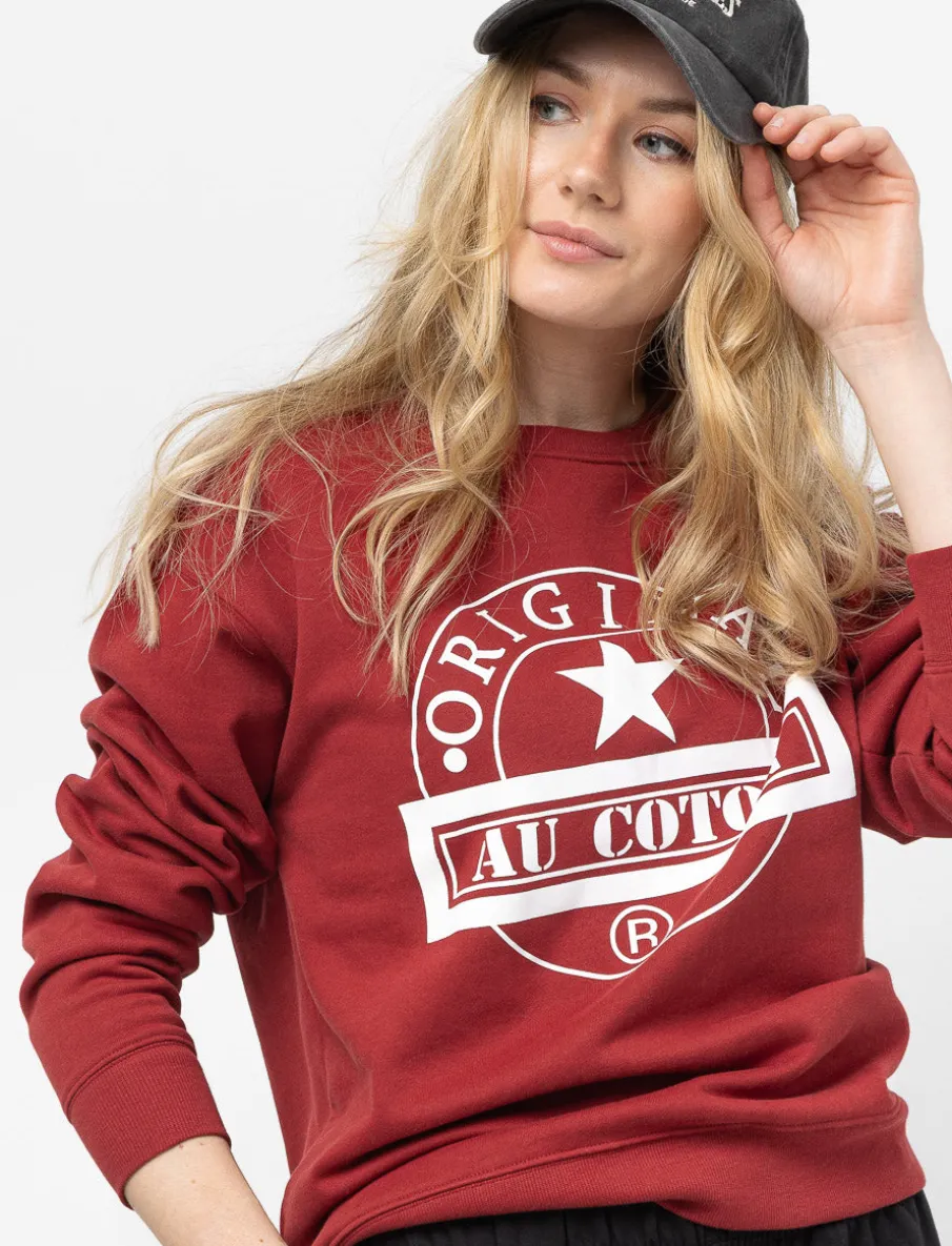 Printed Drop-shoulder Sweater