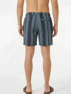 Printed Elastic Waist Boardshort