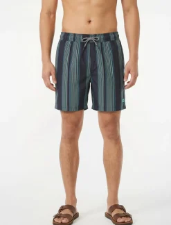 Printed Elastic Waist Boardshort