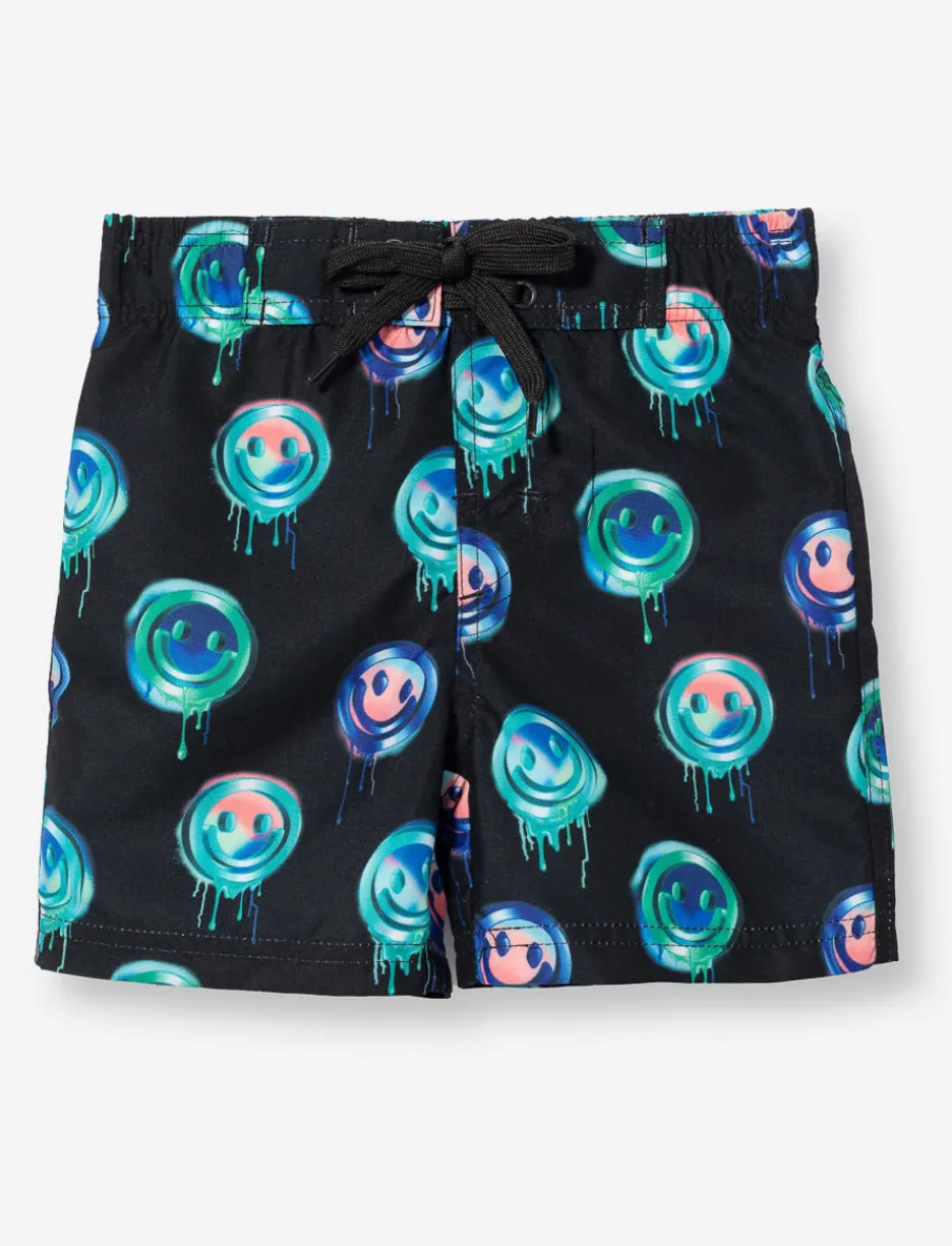 Printed Elastic Waist Boardshort - Little Boys
